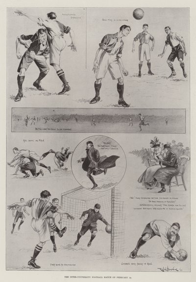 The Inter-University Football Match on 18 February by Ralph Cleaver